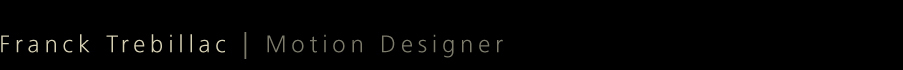 Franck Trebillac Portfolo Website